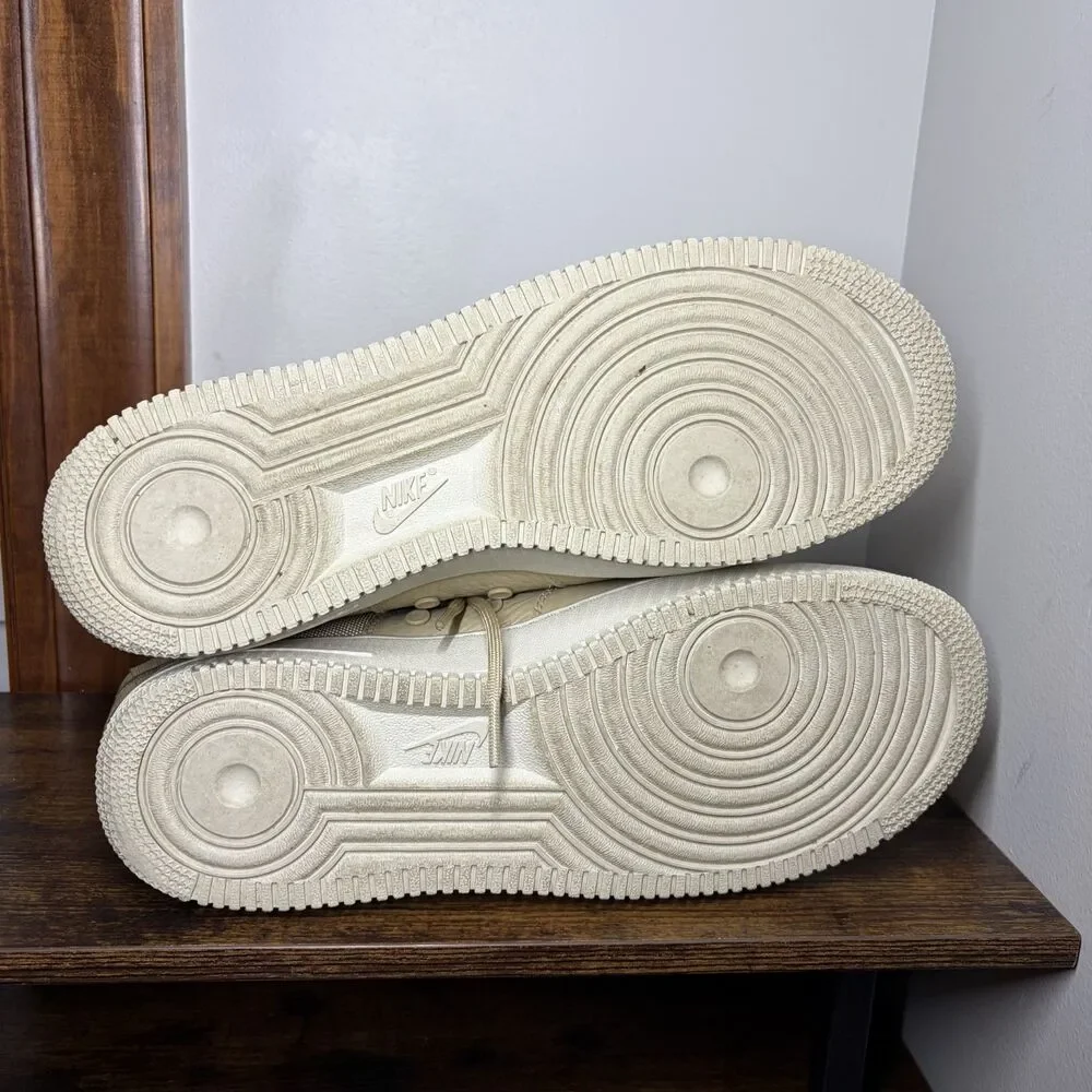 Size 10.5 - Nike SF Air Force 1 Mid Mushroom Sneakers - Excellent Condition